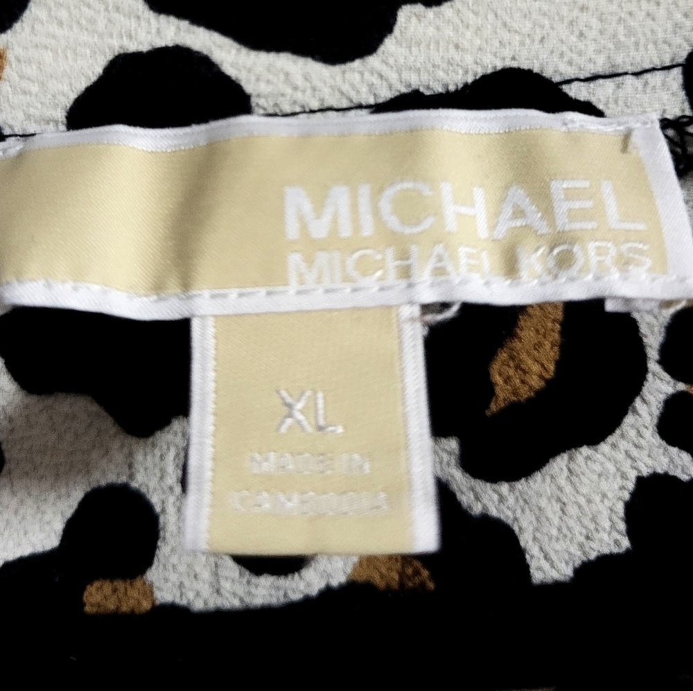 Michael Kors - NWOT - Womens Leopard Print Top - Size XL - Picture 5 of 6